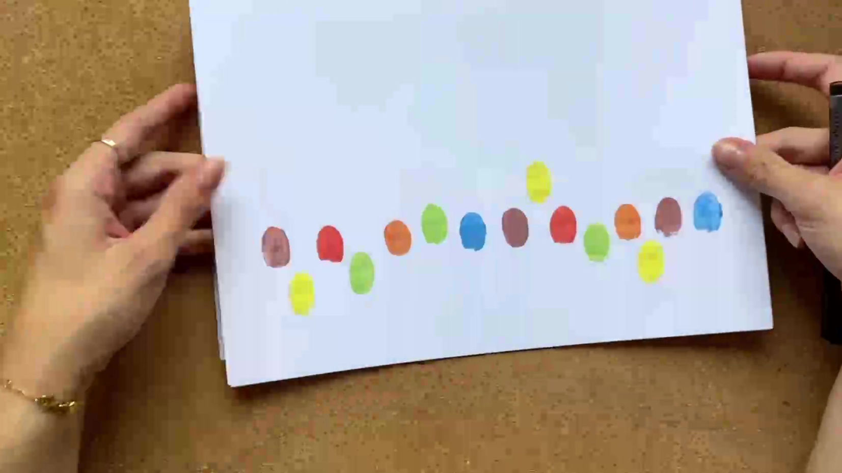 Bunte Monster - Fingerabdrücke